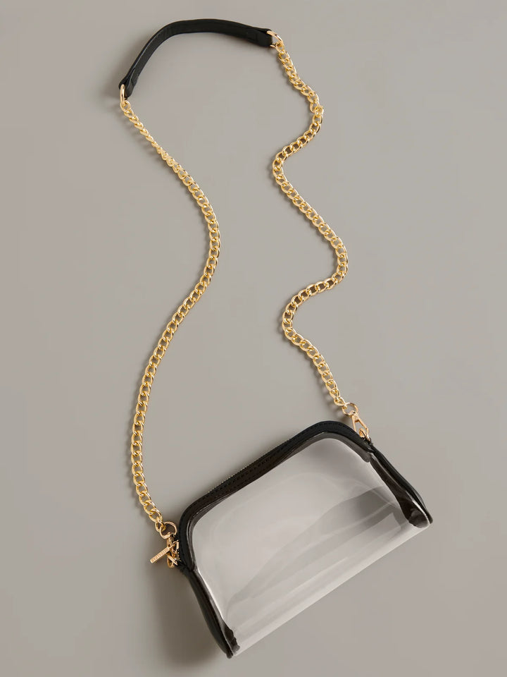 Taylor Cross-Body Clear Bag in Black