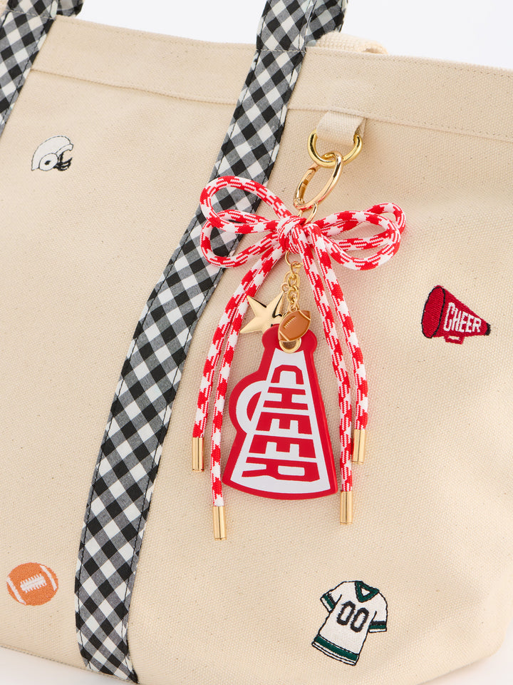 Shiraleah Cheer Gameday Bag Charm in Red - primary view