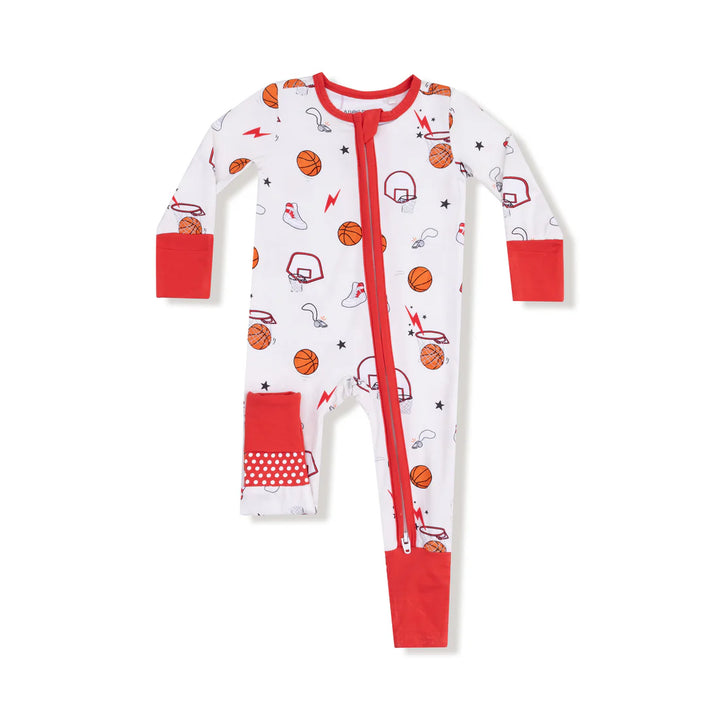 Basketball Print Convertible Romper