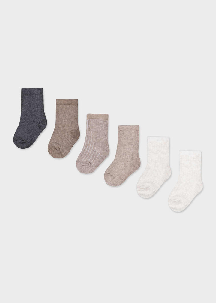 Mayoral Six-Pair Sock Set, style 09110, color 011