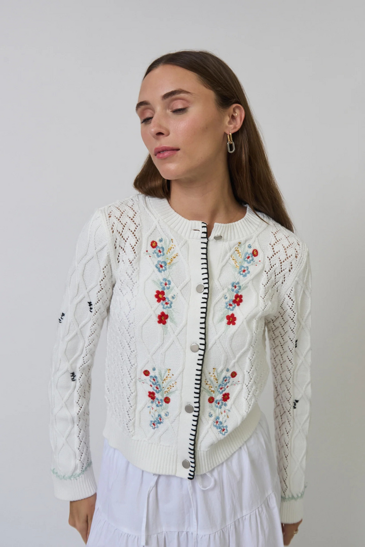 CPW Jaden Floral Embroidered Cardigan
