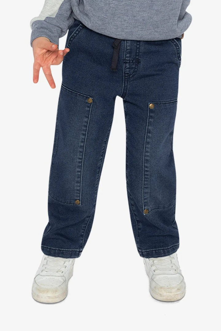 DPD Terry Denim Pants Navy