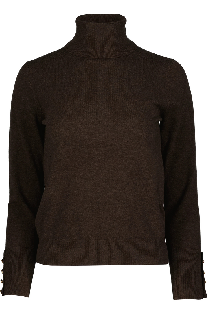 Timeless Turtleneck Sweater in Chocolate