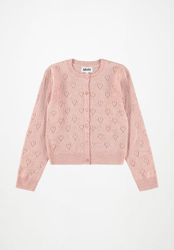 Gillian Pink Heart Cardigan