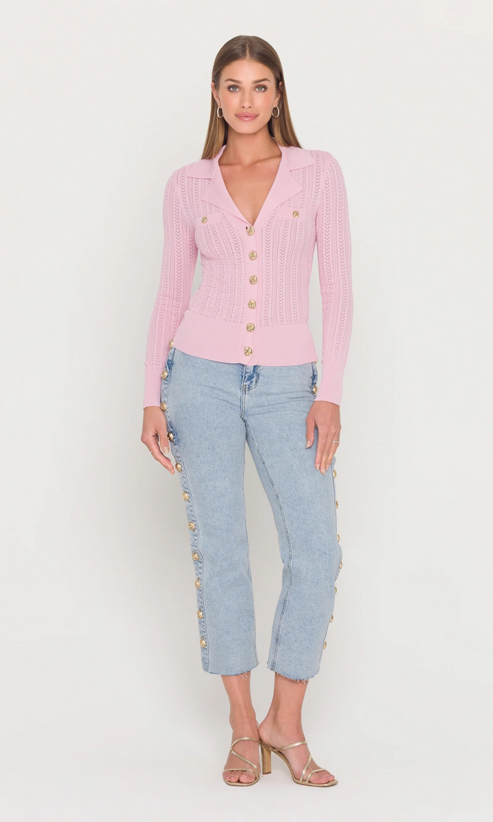 Charlotte Pointelle Cardigan