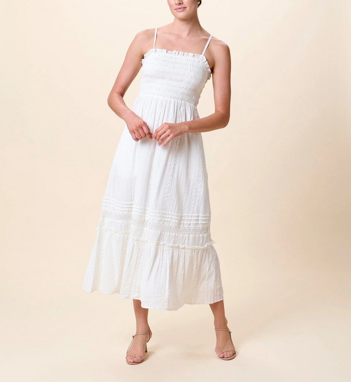 Magnolia Ankle Dress in Ivory