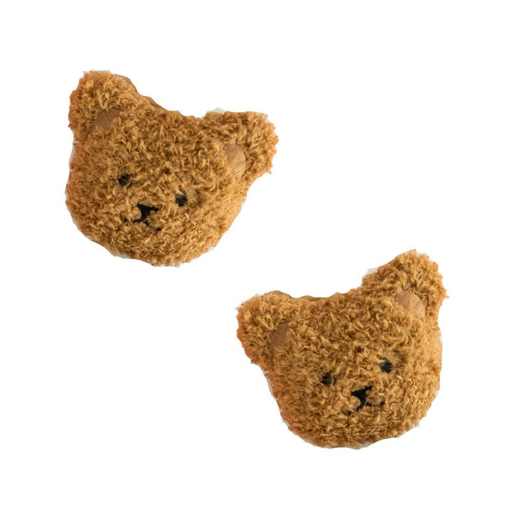 BBB 2PK NOVELTY CLIPS: teddy cocoa