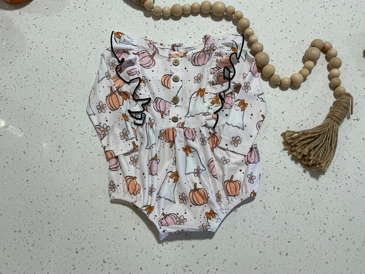 Ghost Long Sleeve Playsuit Bubble