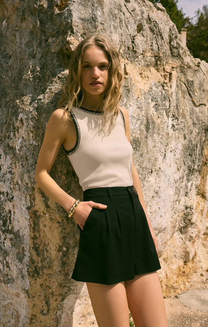 Dimitri Twill Short in Black