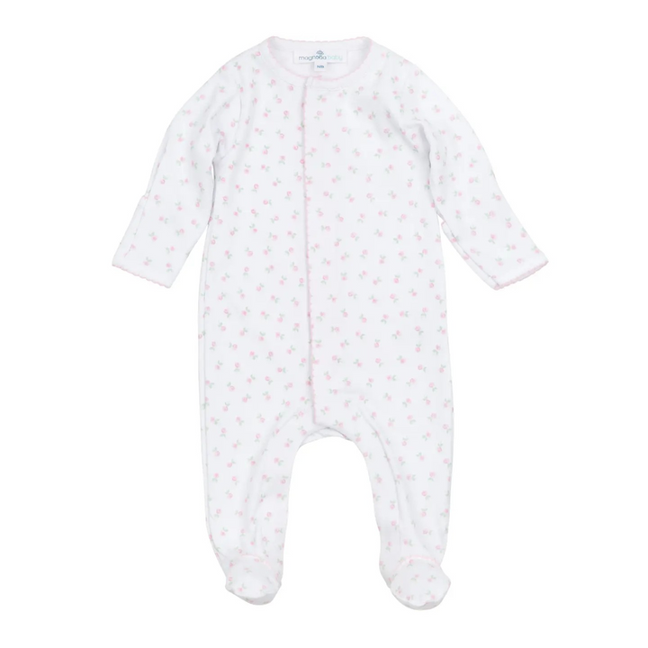 Juliette's Classic Printed Rose Footie