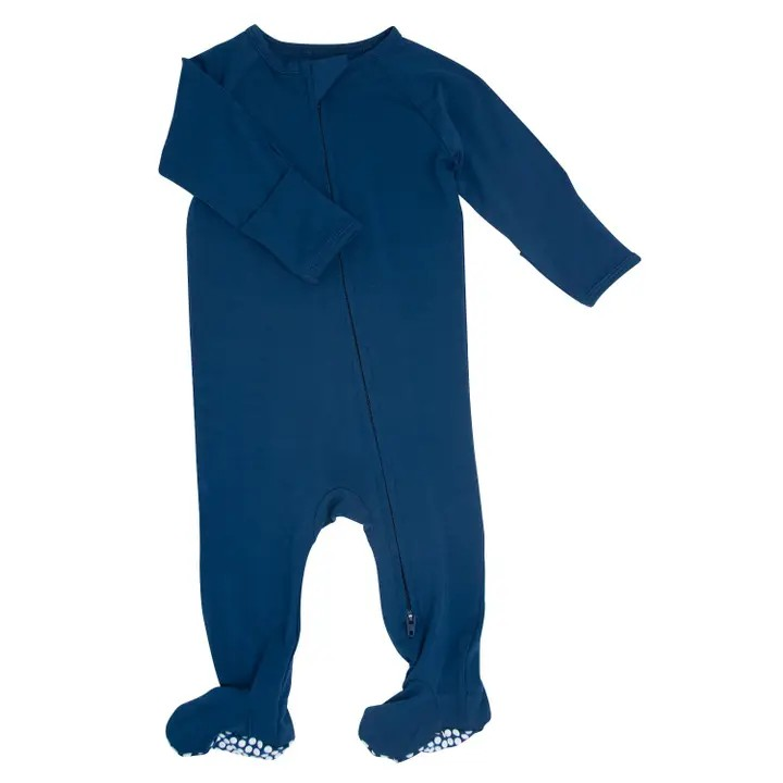 SWB Blue Titan Solid Zip Footie