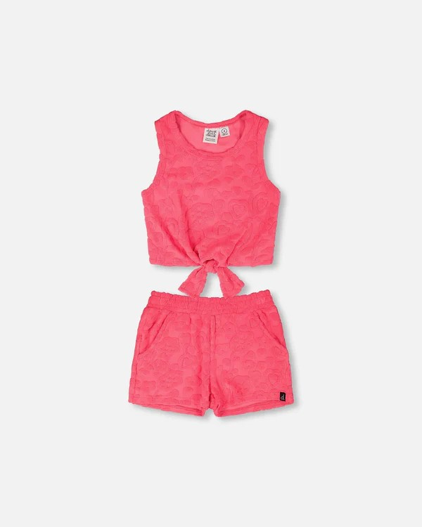 DPD Terry Textured Neon Short Set