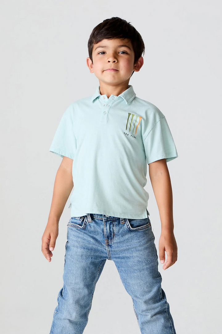 Boys Tee Time Golf Polo