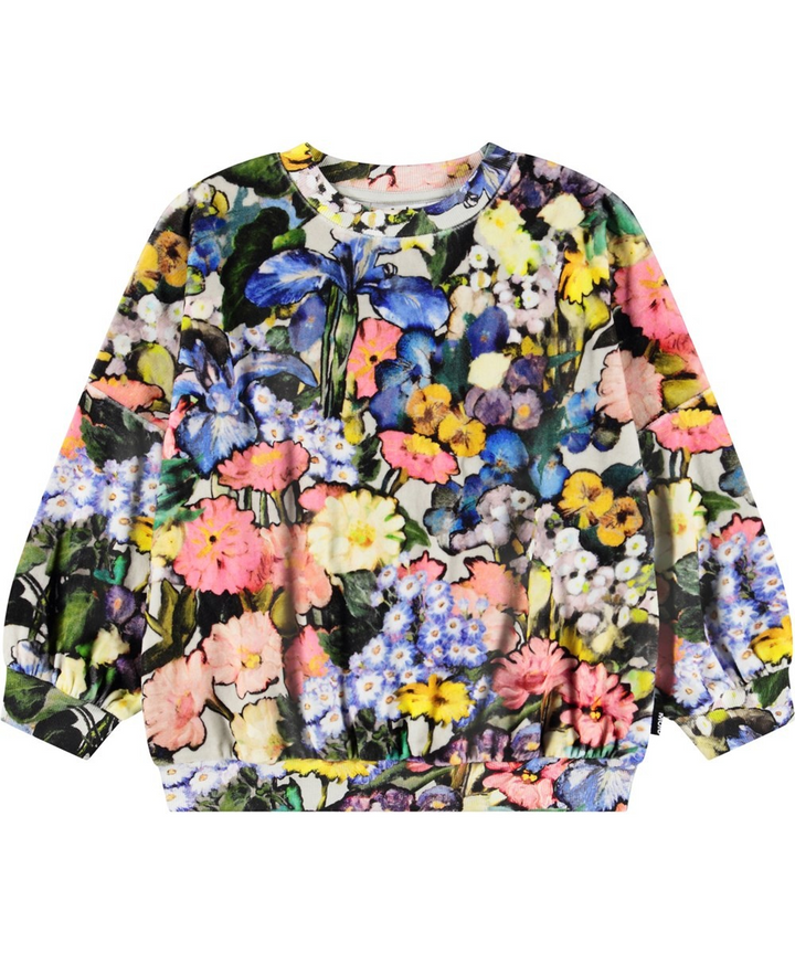 Marika Velour Sweatshirt in Bright Floral