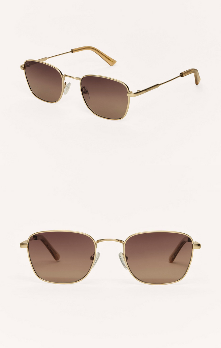 Fastlane Polarized Sunglasses in Gold Gradient