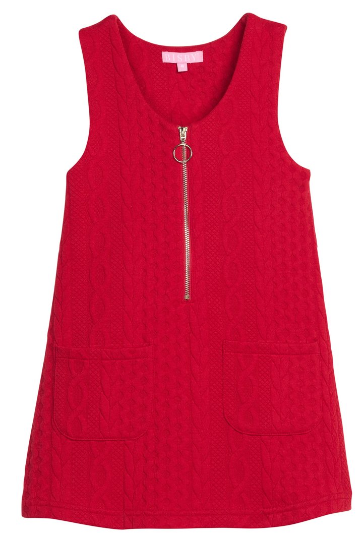 Retro Zip Jumper in Cherry