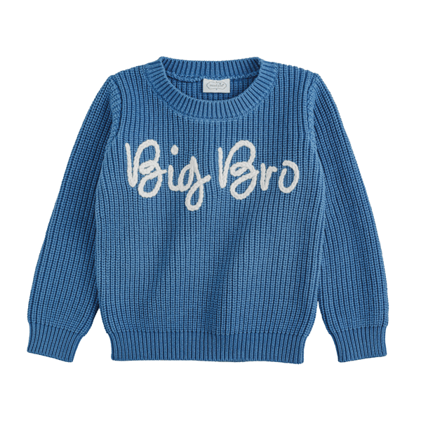 Crewneck Big Bro Sweater in Blue