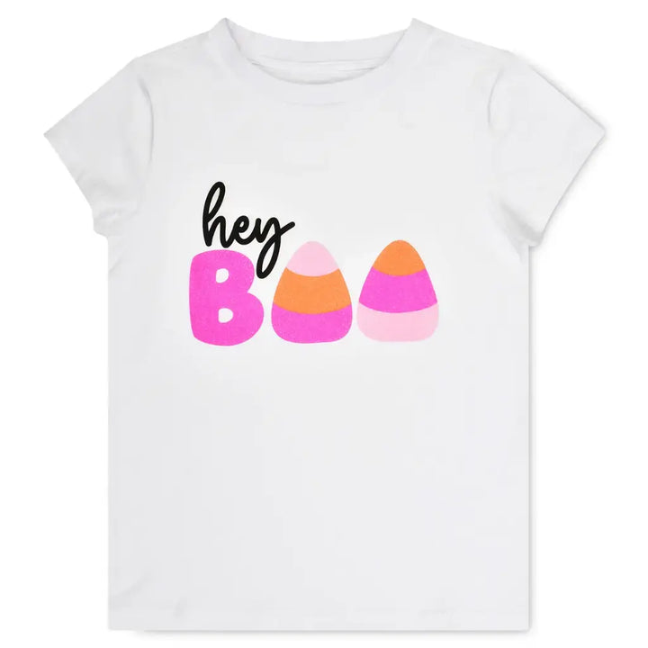 Hey Boo Candy Corn Tee Shirt