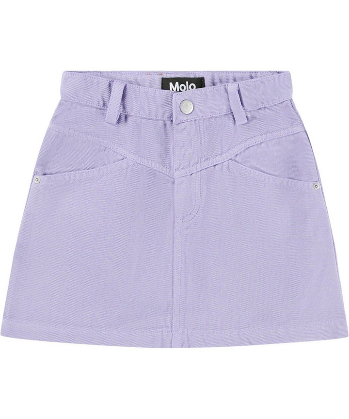 Baji Purple Denim Skirt