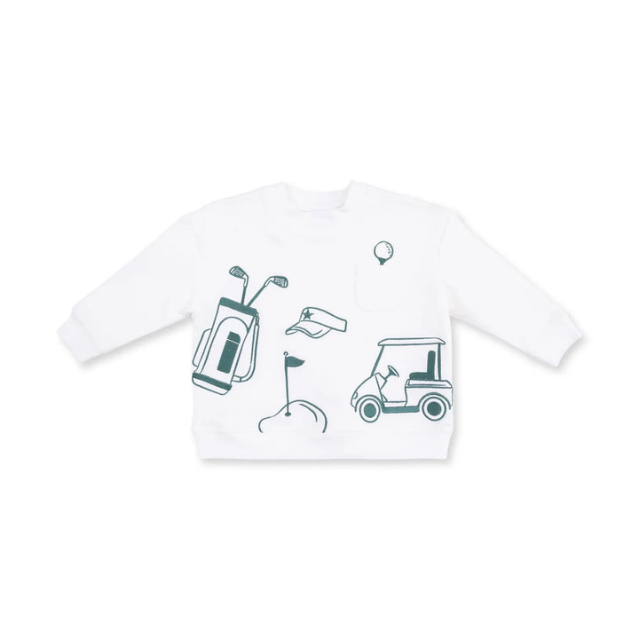 Golf Embroidered Drop Sleeve Pullover