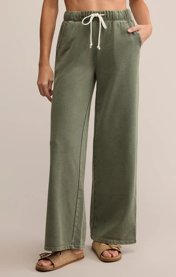 Hunter French Terry Pant in Hunter Green