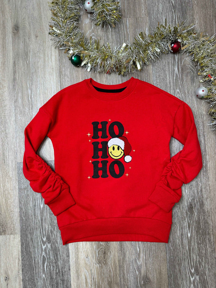 PAP Ho Ho Ho Emoji Santa Pullover