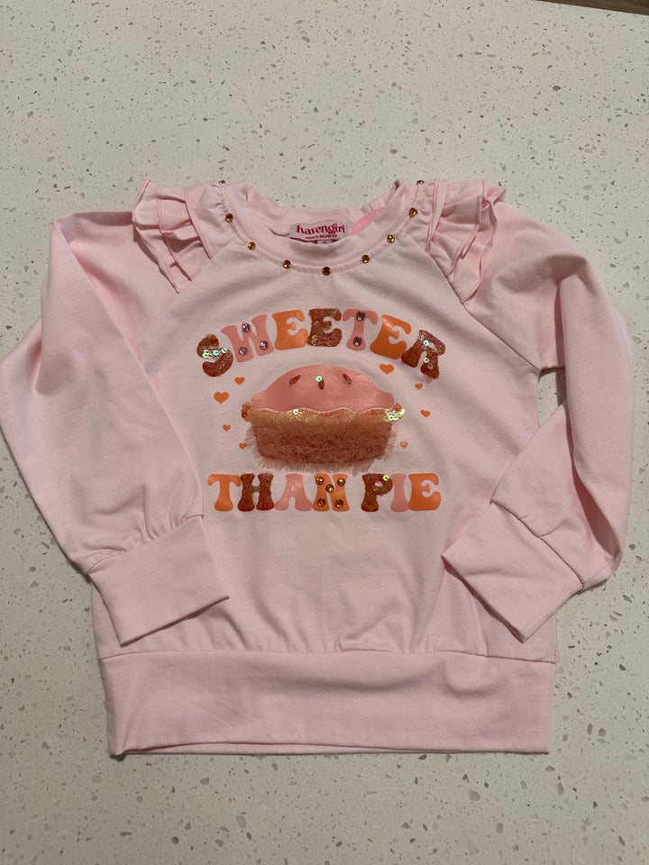Sweeter Than Pie Ruffle Tee Shirt