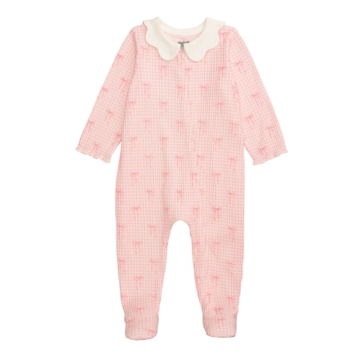 Pink Bows Scallop Sleeper