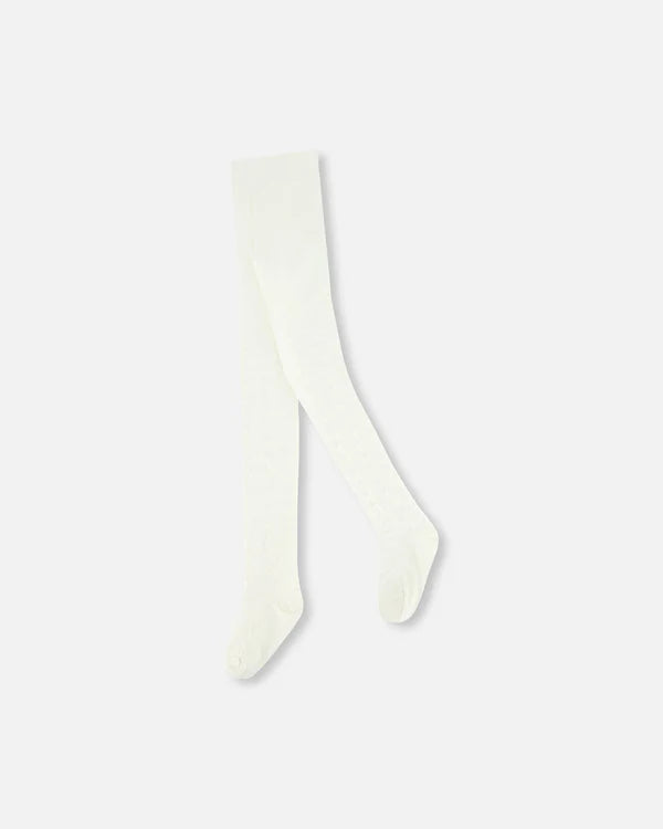 DPD Off White Knit Basic Tights