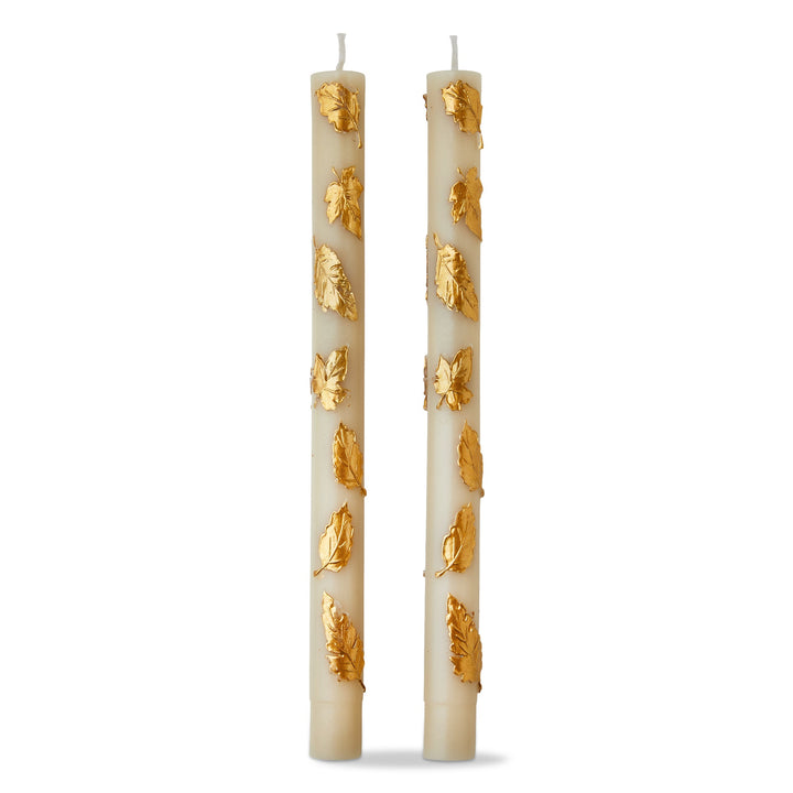 TAG Fall Leaves Straight Candles, Set of 2