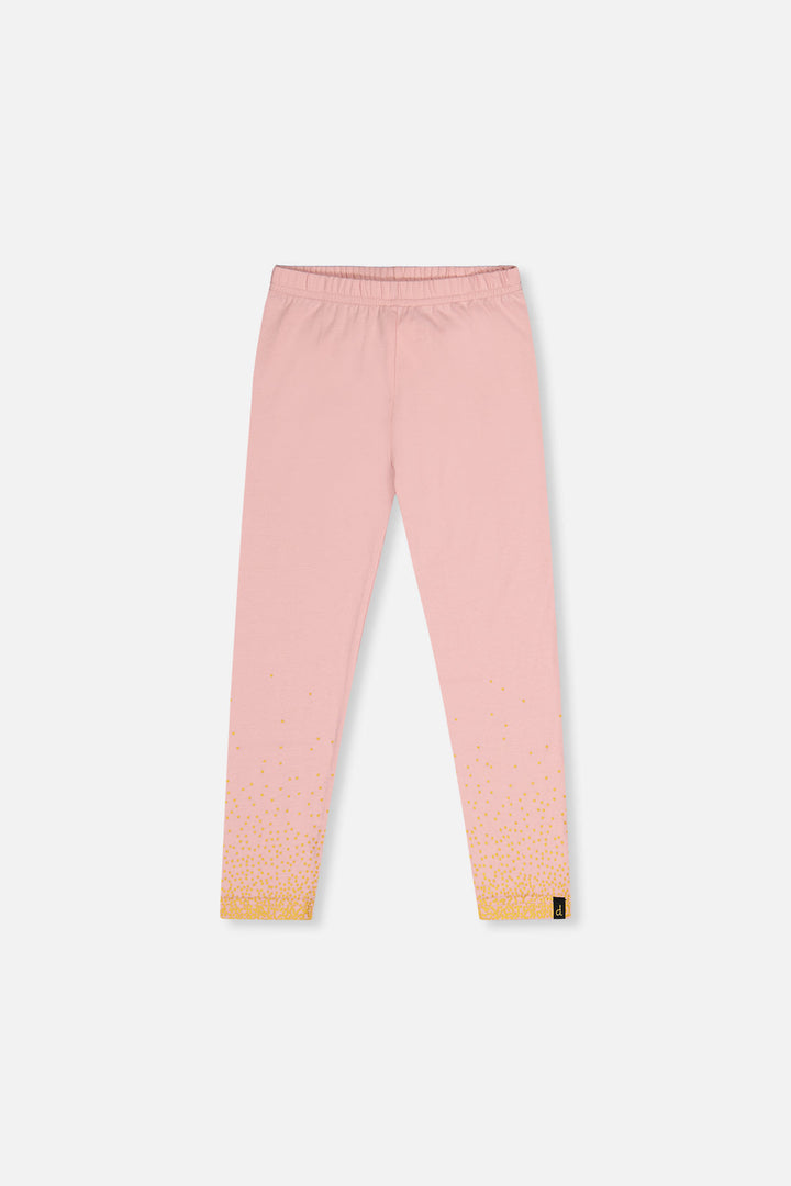 Deux Par Deux Organic Cotton Leggings Pale Dusty Pink - front