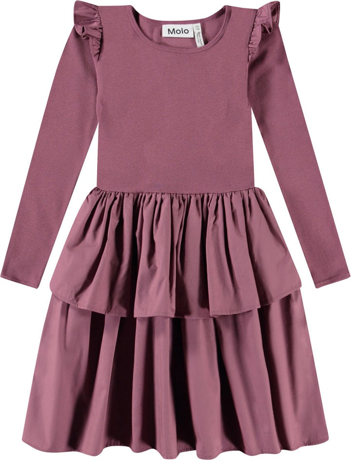 Cathi Tulip Long Sleeve Dress with Ruffle