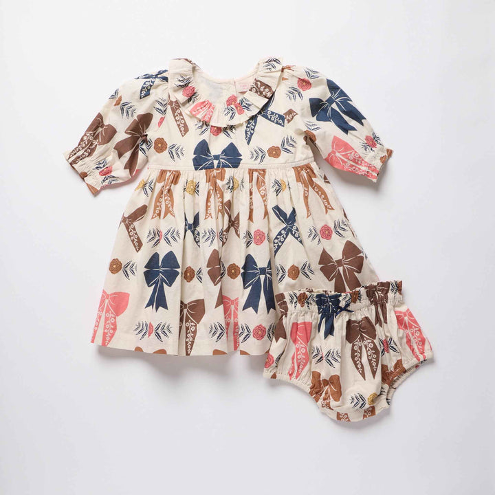 Pink Chicken Baby Amara Dress Harvest Bows