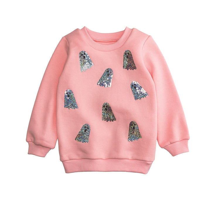 Pink Sparkle Ghost Sweatshirt