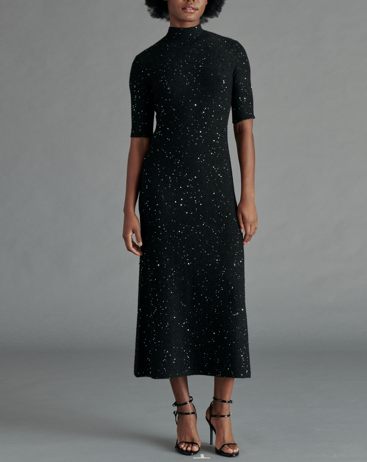 Pernille Black Midi Dress