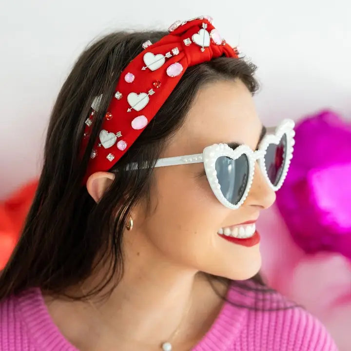 Adult Valentines Gemstone Charm Headband