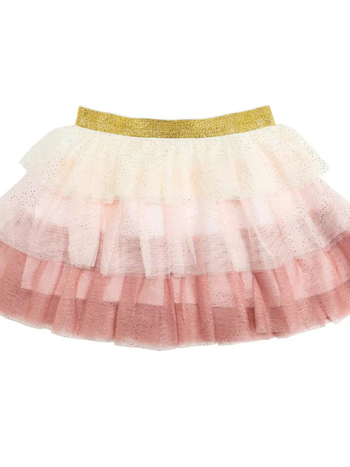 Boho Blush Petal Tiered Tutu