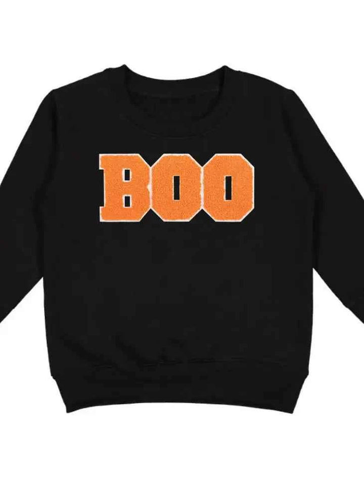 SWE Boo Patch Pullover in Black
