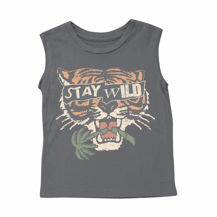 Stay Wild Tiger Muscle Tank