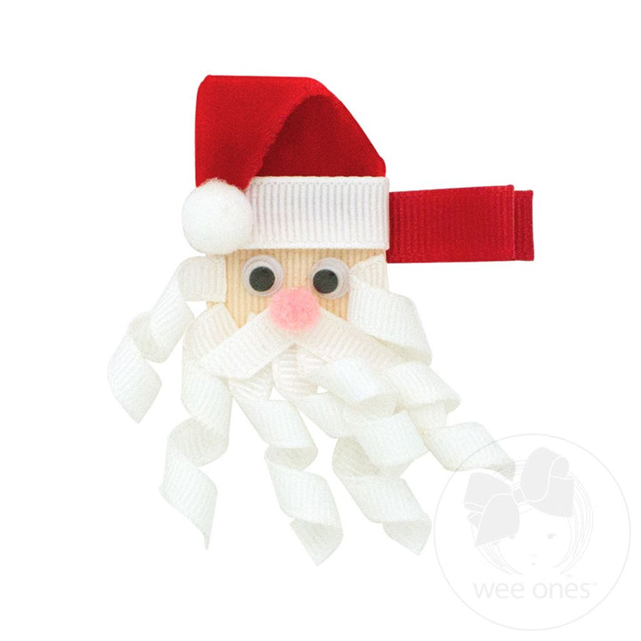 Santa Ribbon Art Hair Clip Bow