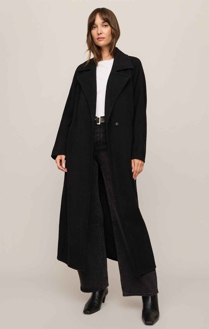 ZSU Crosby Cocoon Coat in Black
