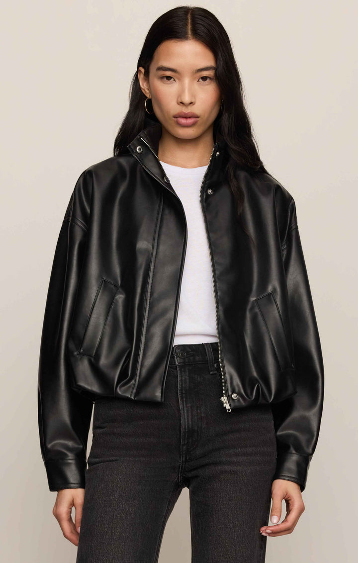 ZSU Corin Bubble Hem Jacket in Black