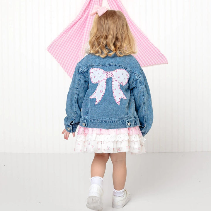 Bow Patch back Denim Jacket