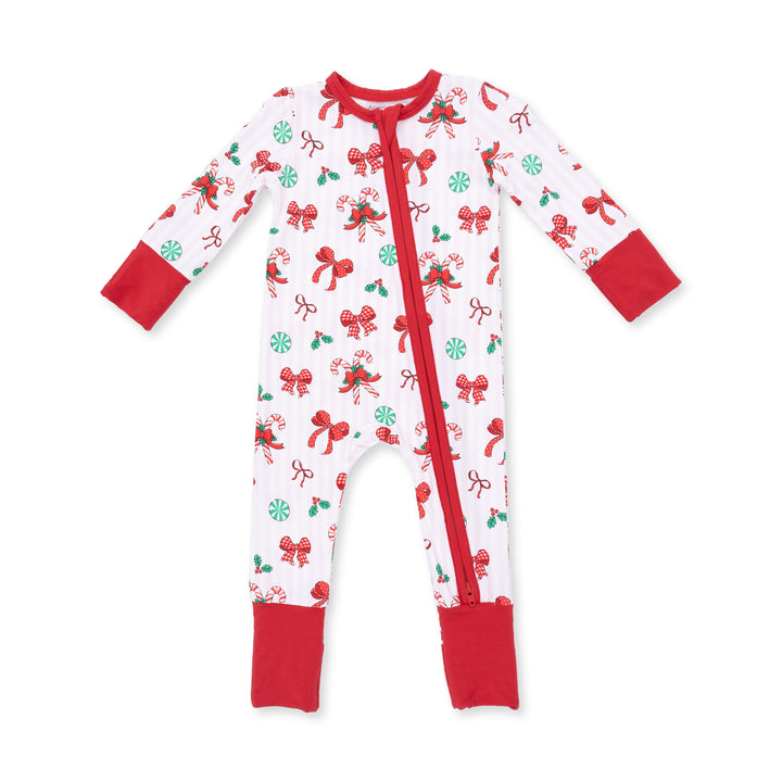 Angel Dear Bows & Candy Canes Convertible Romper - 1