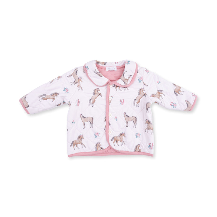 Angel Dear I Love Horses Quilted Jacket - 1