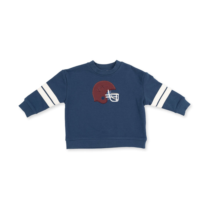 Angel Dear Football Helmets Navy Sweatshirt & Jogger Set - 1
