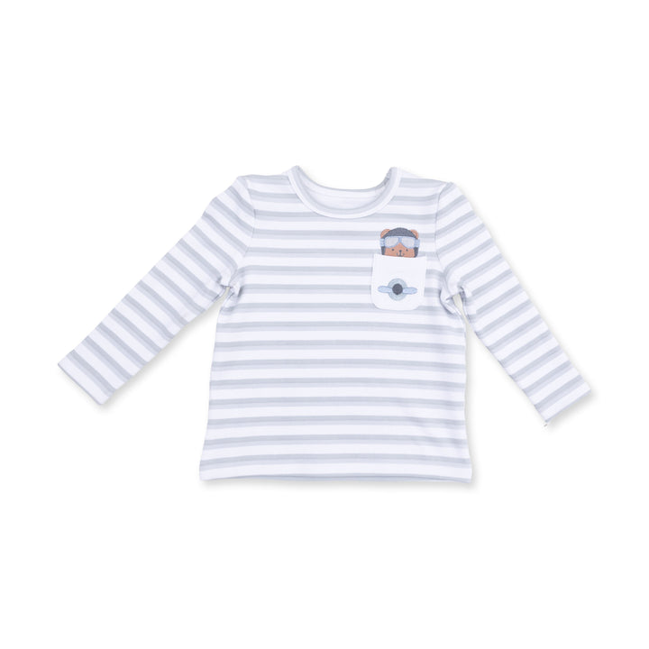Angel Dear Vintage Airplane Pilots Long Sleeve Uni Shirt - 1