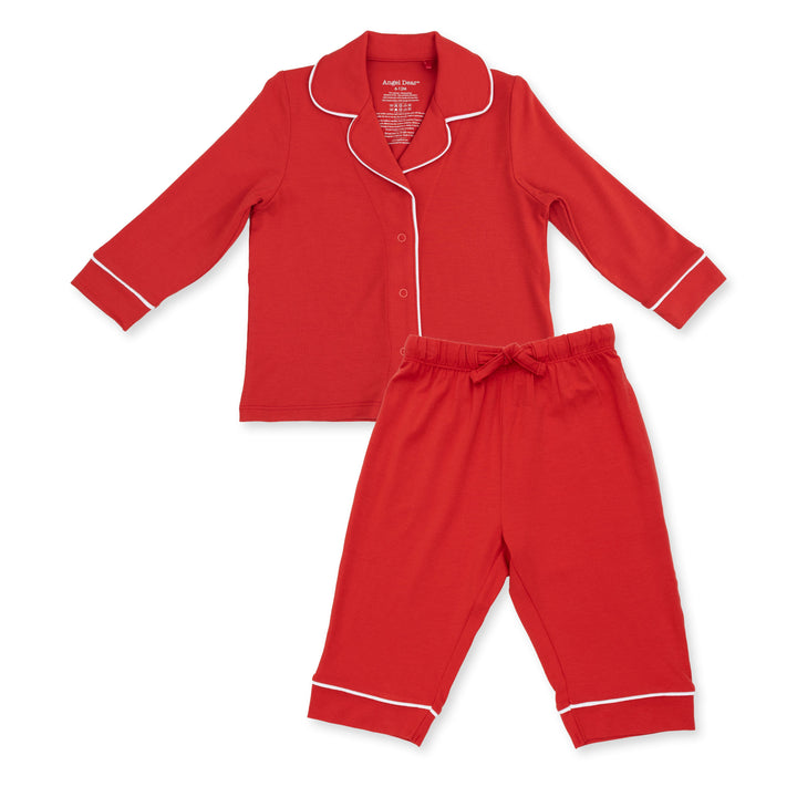 Angel Dear Ribbon Red Kids Long Sleeve Coat Style with Pant - 1