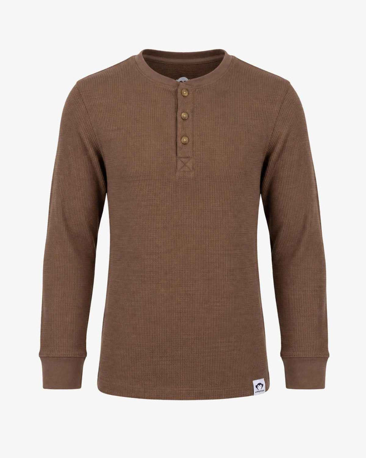 APP Brown Craftsman Thermal Henley