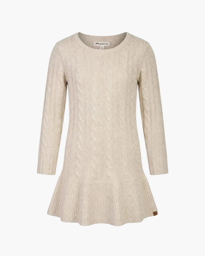 APP Cream Fisherman Sweater Dress